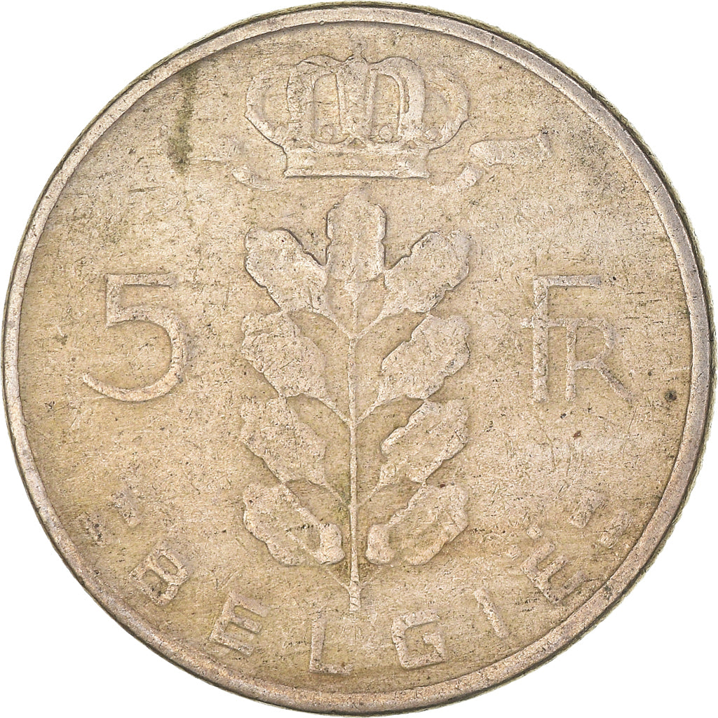 Moneta, Belgia, 5 Francs, 5 Frank, 1967