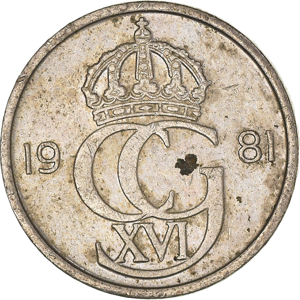 Münze, Schweden, 10 Öre, 1981