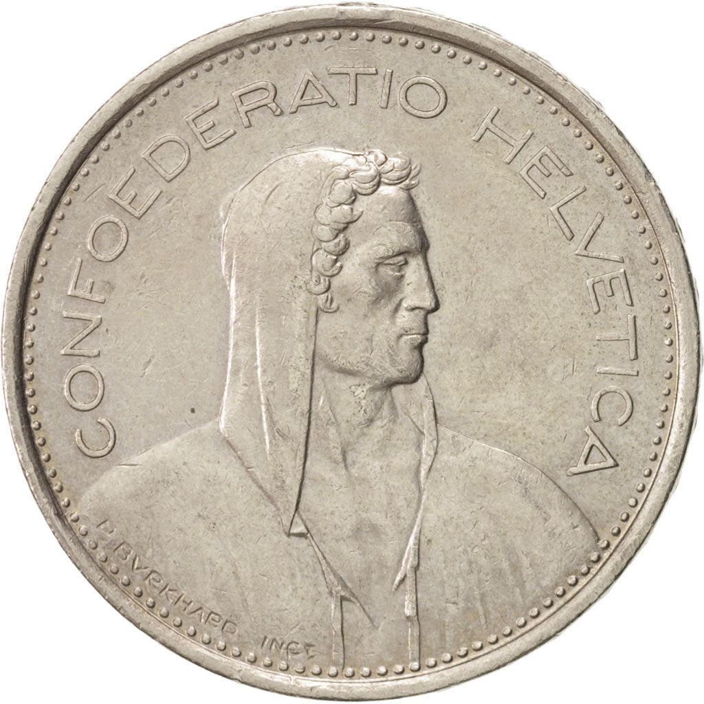 Switzerland, 5 Francs, 1973, Bern, EF(40-45), Copper-nickel, KM:40a.1