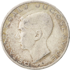Iugoslavia, Petar II, 20 Dinara, 1938, BB, Argento, KM:23