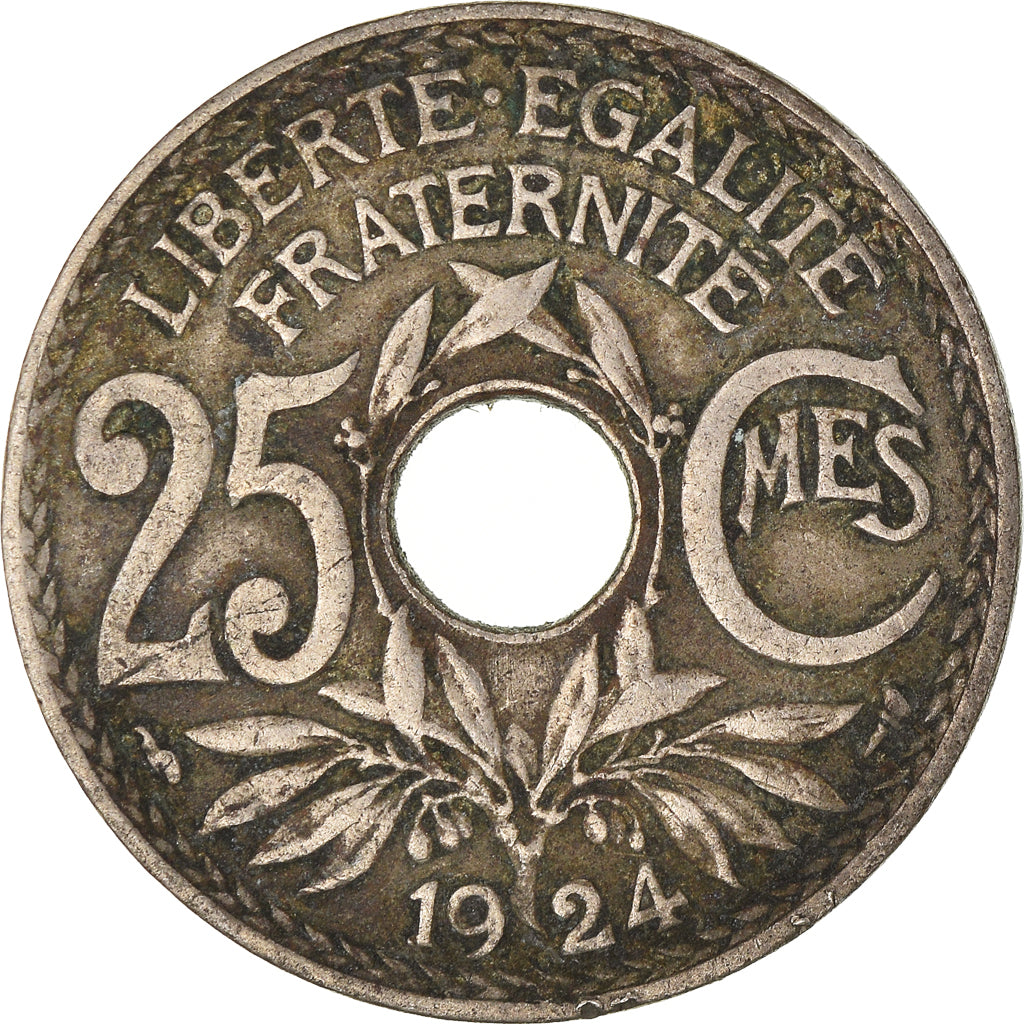 Moeda, França, 25 Centimes, 1924