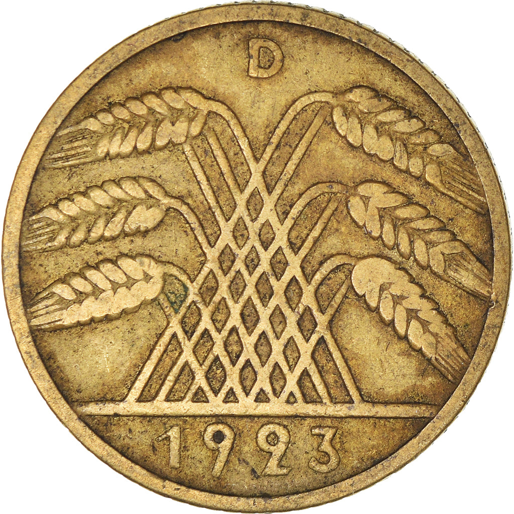 Munten, Duitsland, Weimarrepubliek, 10 Rentenpfennig, 1923
