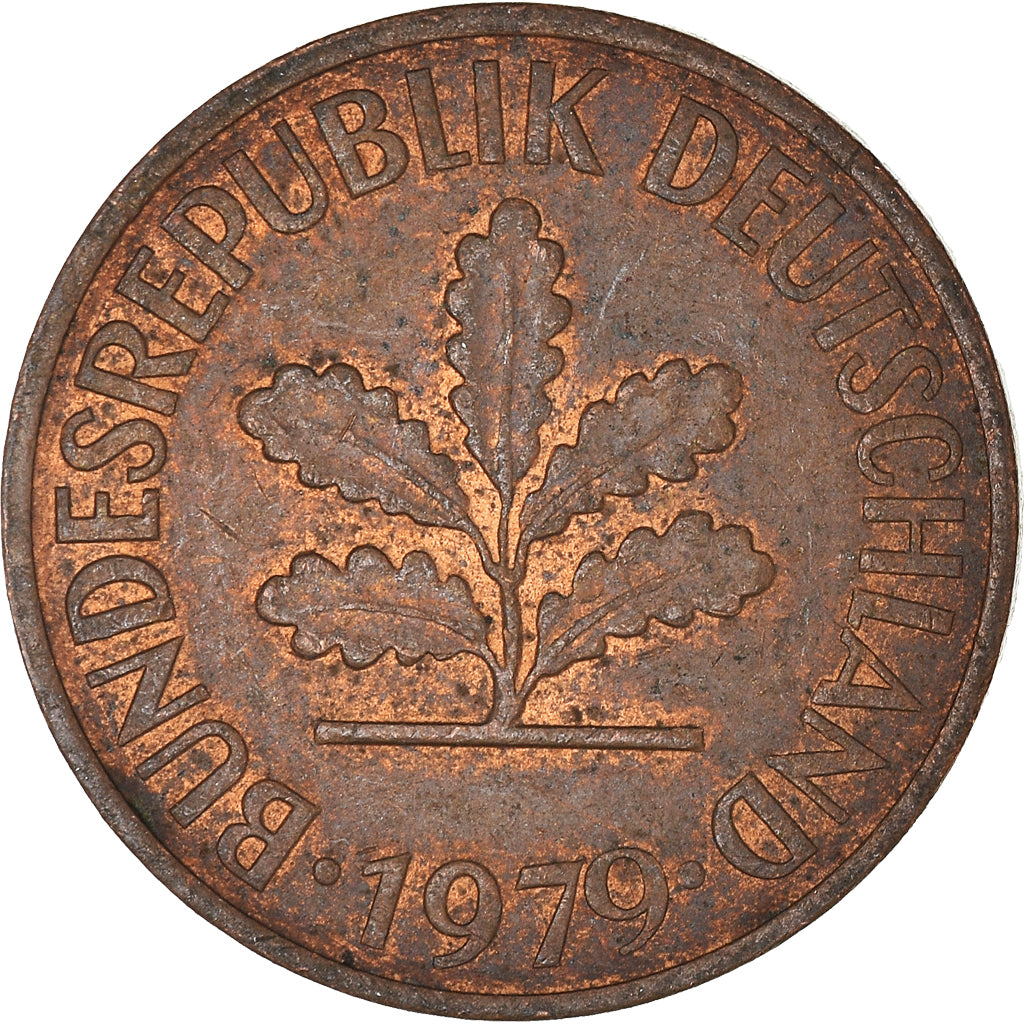 Moneta, GERMANIA - REPUBBLICA FEDERALE, 2 Pfennig, 1979