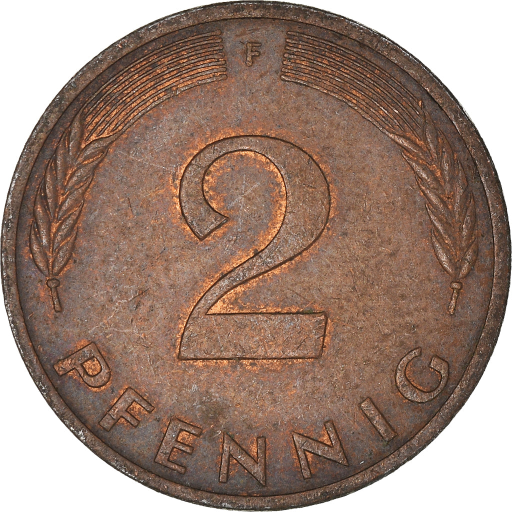 Moneta, GERMANIA - REPUBBLICA FEDERALE, 2 Pfennig, 1979
