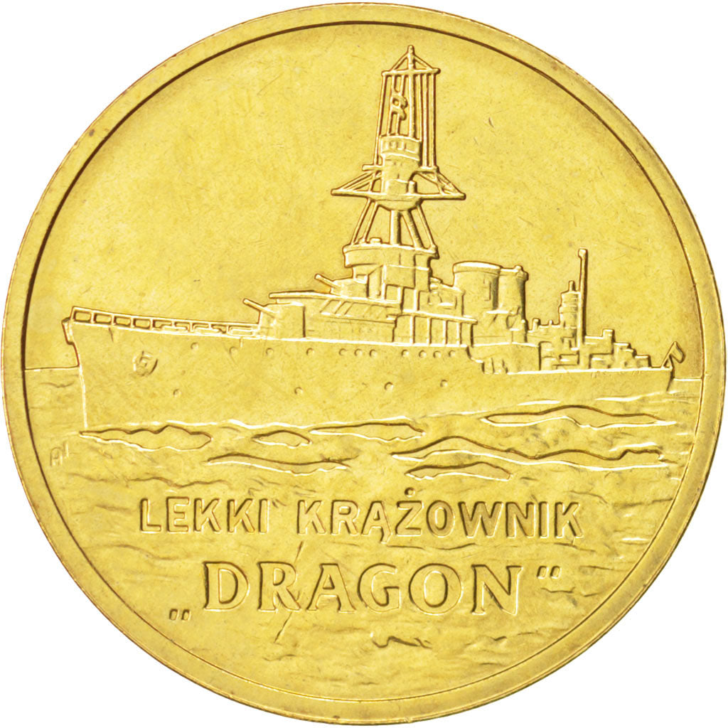 Poland, 2 Zlote, 2012, Warsaw, MS(63), Brass, KM:841