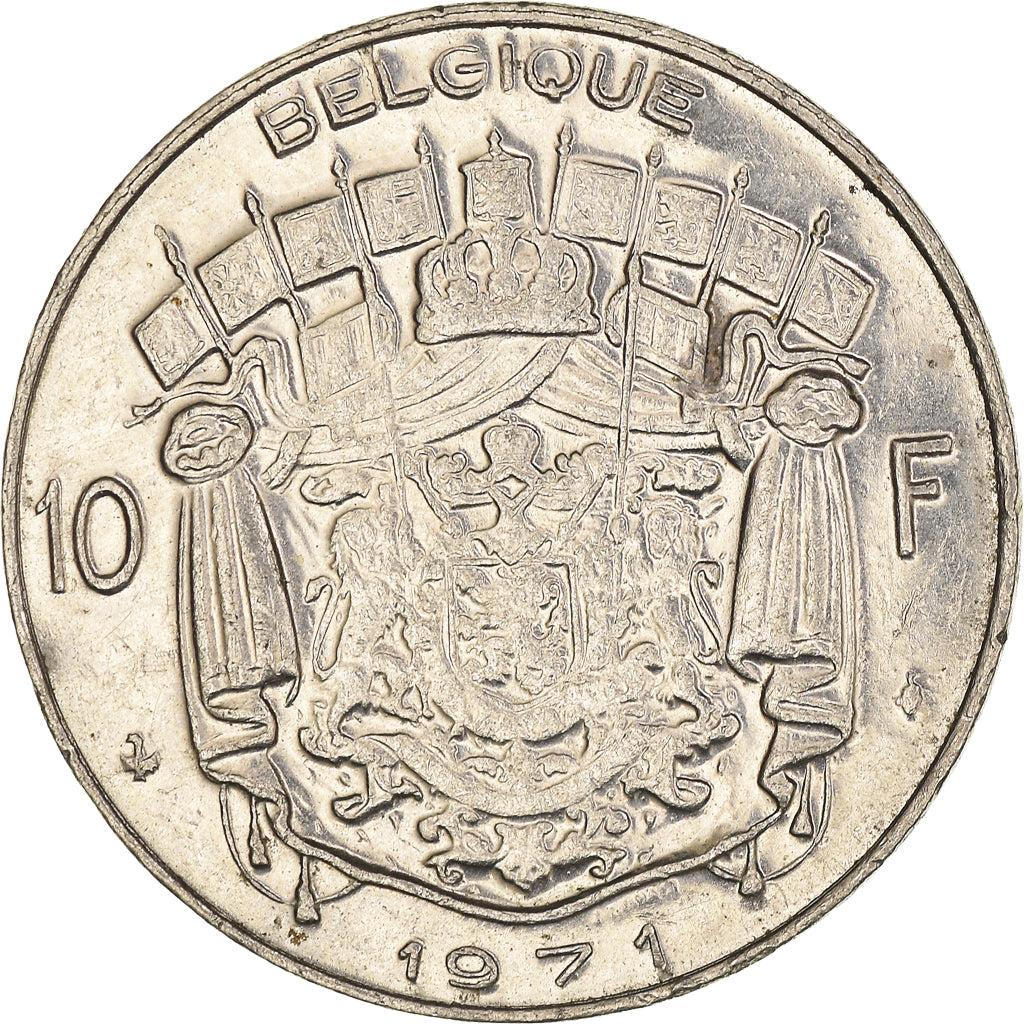Moneta, Belgio, 10 Francs, 10 Frank, 1971