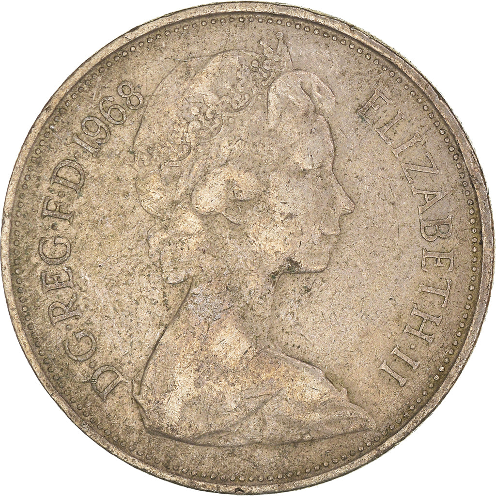 Coin, Great Britain, 10 New Pence, 1968