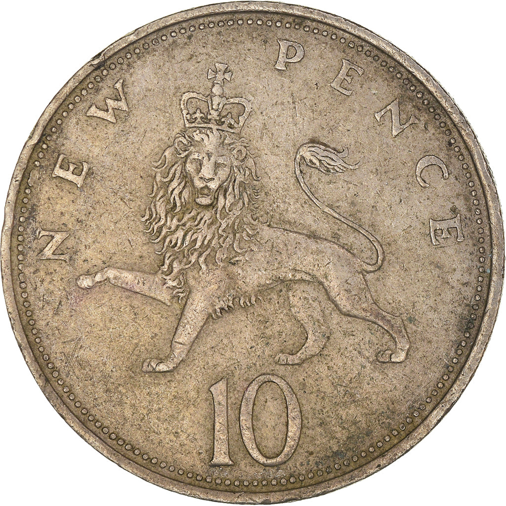 Coin, Great Britain, 10 New Pence, 1968
