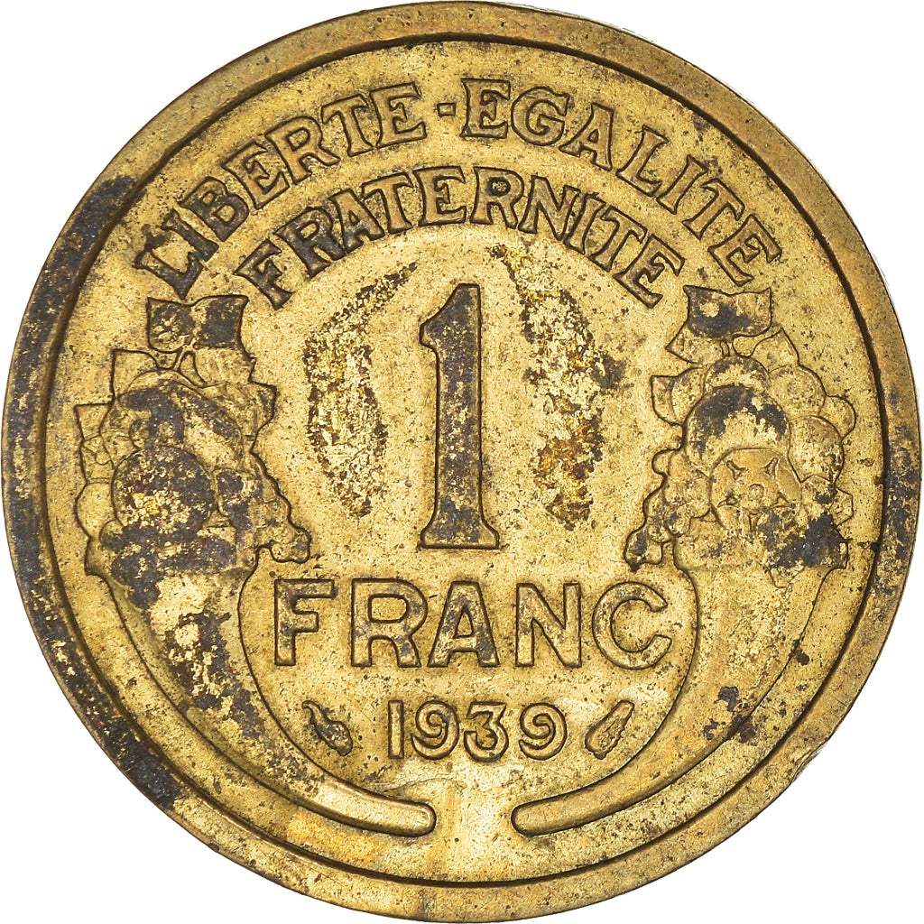 Münze, Frankreich, Franc, 1939