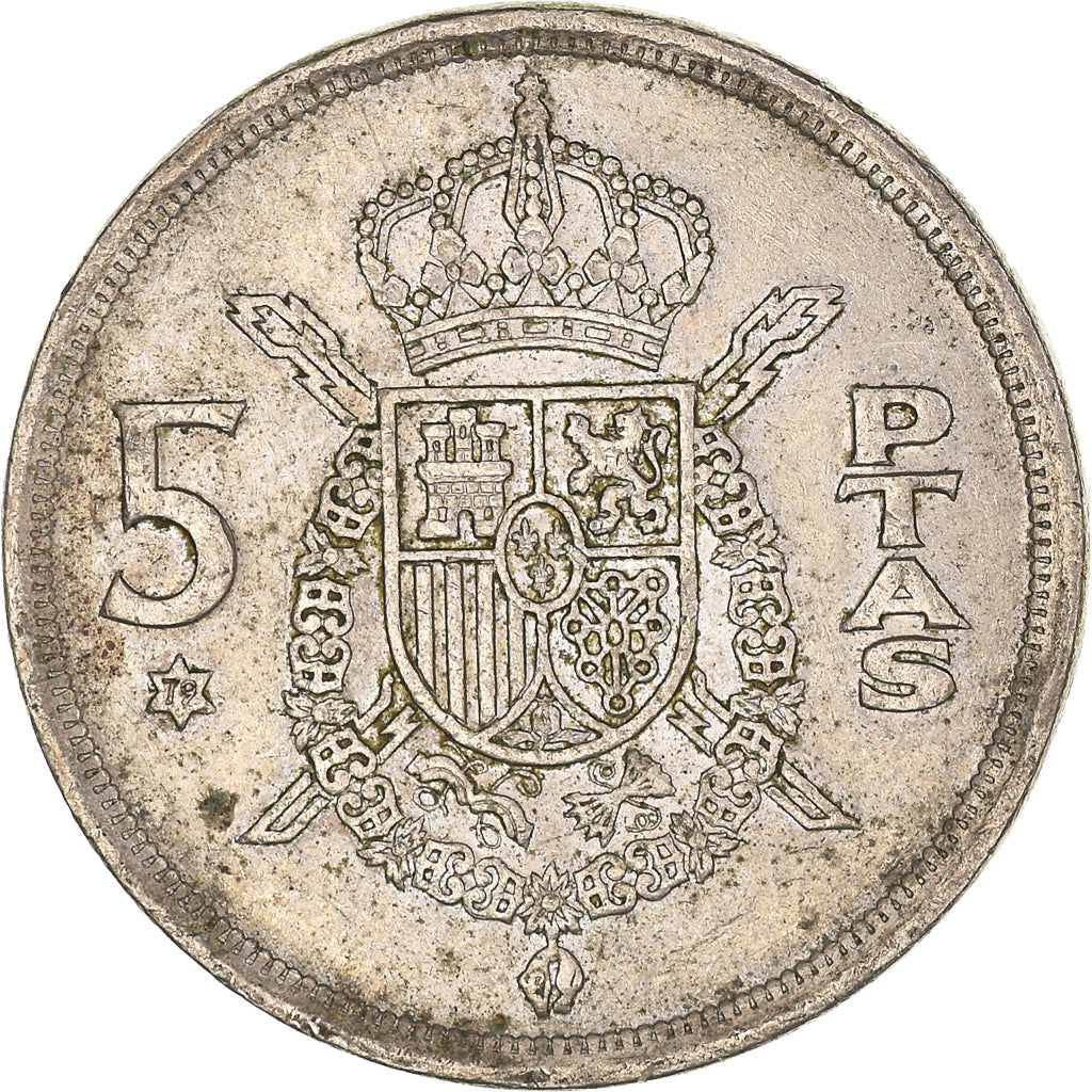 Munten, Spanje, 5 Pesetas, 1975 (79)