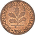 Coin, GERMANY - FEDERAL REPUBLIC, Pfennig, 1986