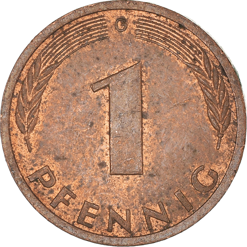 Coin, GERMANY - FEDERAL REPUBLIC, Pfennig, 1986