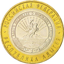 Russia, 10 Roubles, 2009, MS(63), Bi-Metallic, KM:987