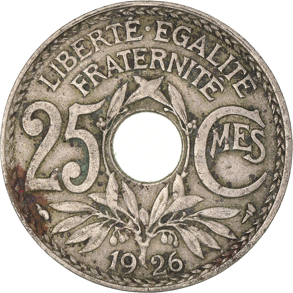 Moneta, Francja, 25 Centimes, 1926
