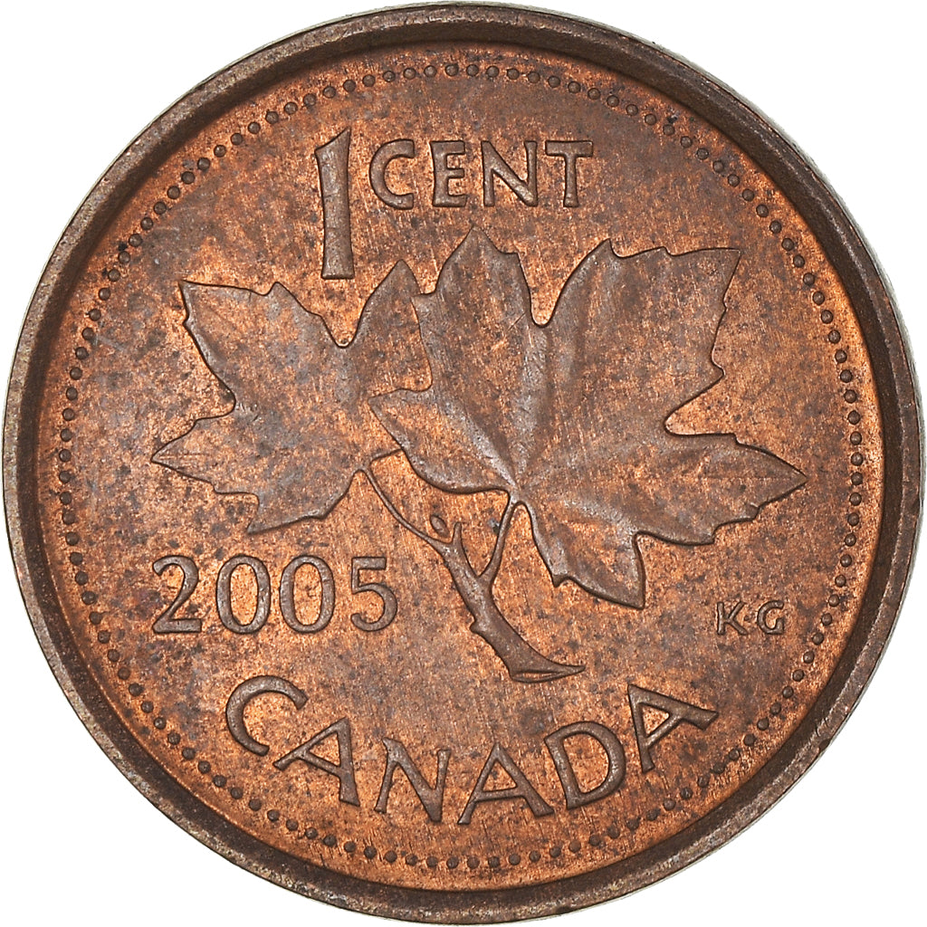Moneda, Canadá, Cent, 2005