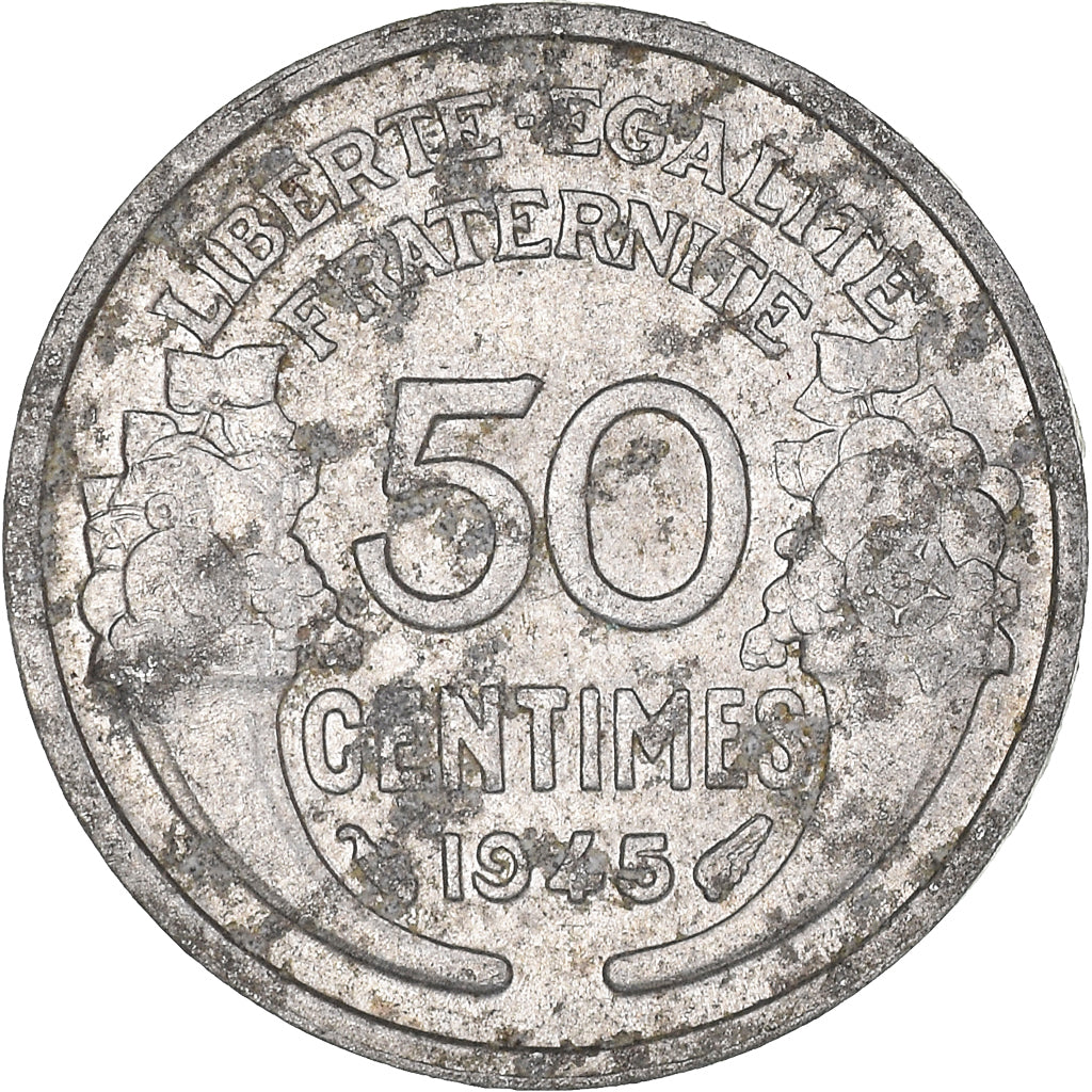 Moneta, Francia, 50 Centimes, 1945