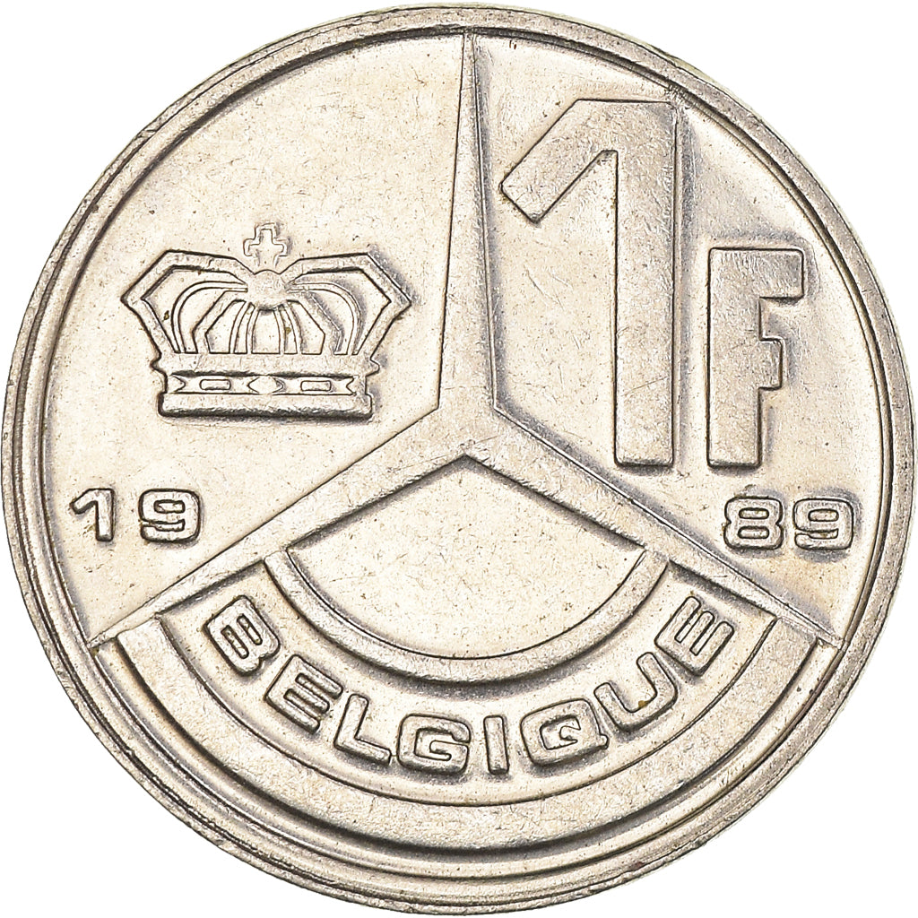 Moeda, Bélgica, Franc, 1989