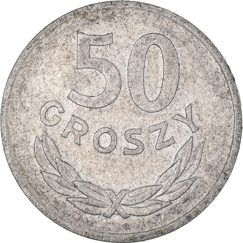 Moneda, Polonia, 50 Groszy, 1973