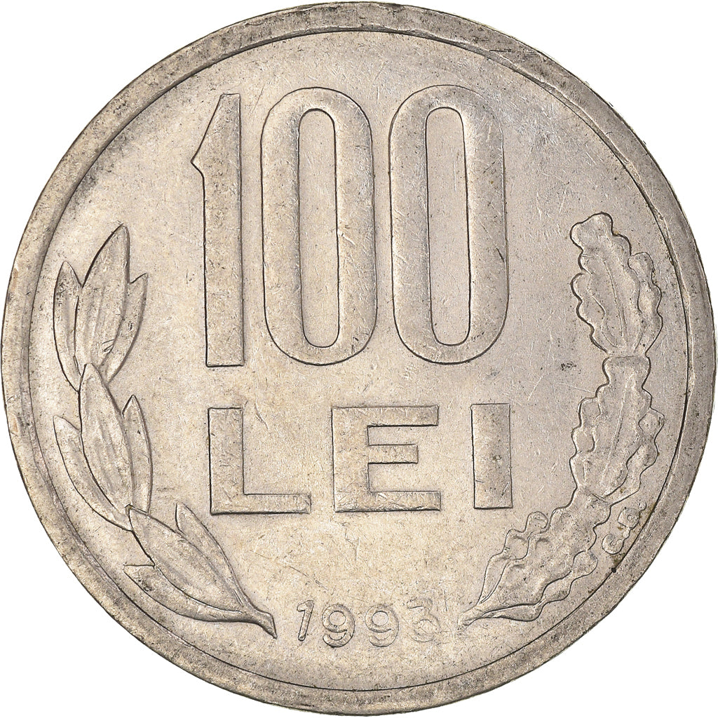 Moneda, Rumanía, 100 Lei, 1993