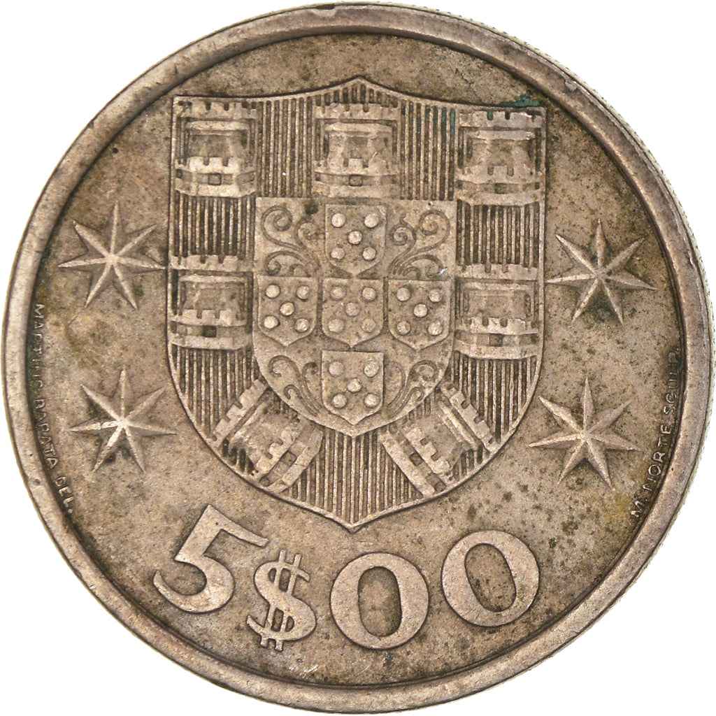 Moneta, Portogallo, 5 Escudos, 1976