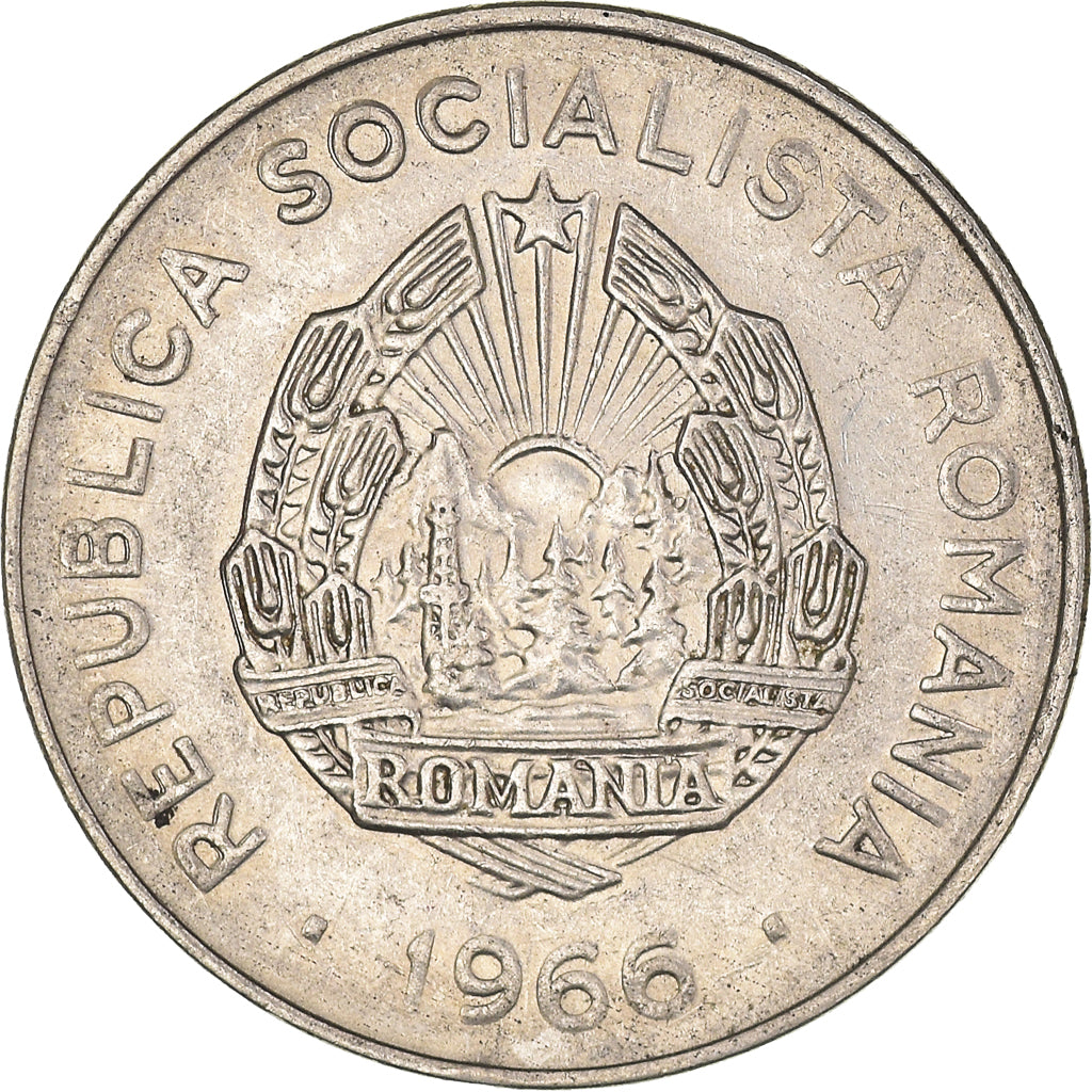 Monnaie, Roumanie, 25 Bani, 1966