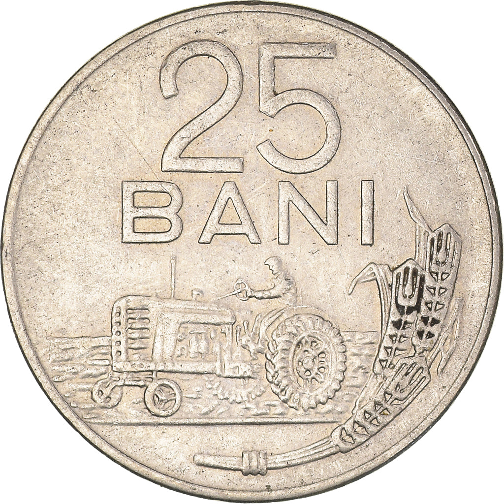 Monnaie, Roumanie, 25 Bani, 1966