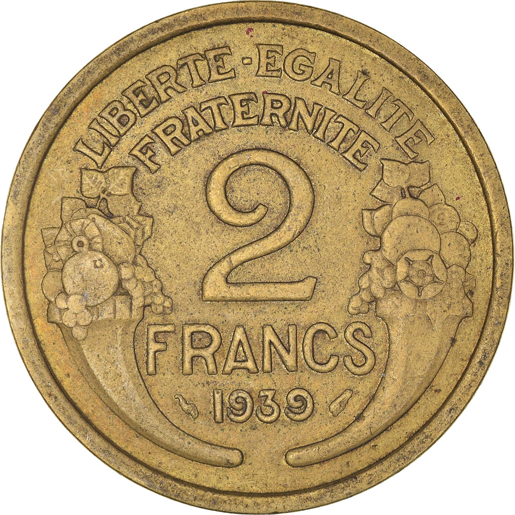 Münze, Frankreich, 2 Francs, 1939