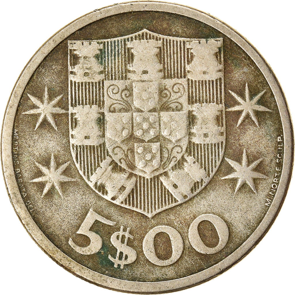 Monnaie, Portugal, 5 Escudos, 1964