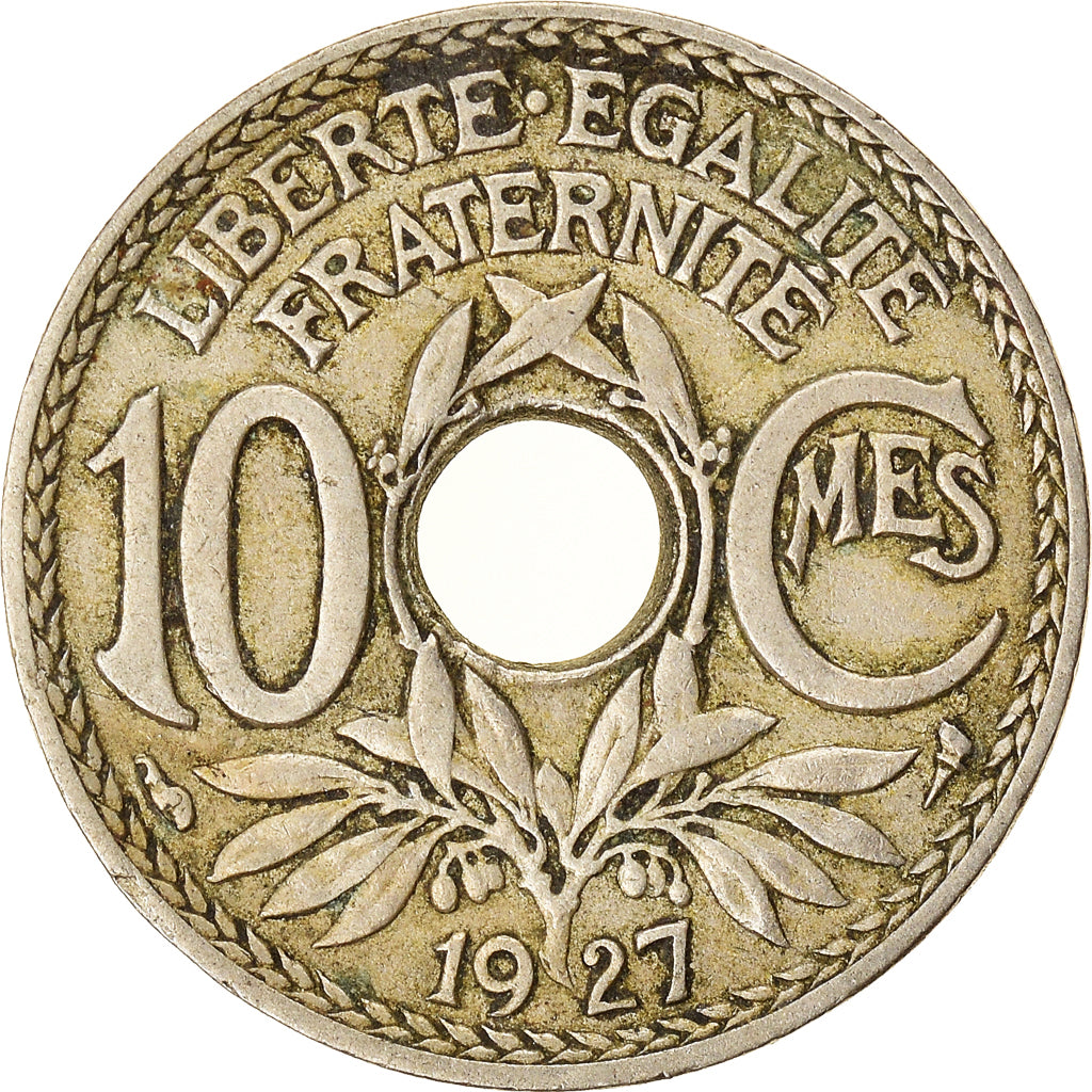 Munten, Frankrijk, 10 Centimes, 1927