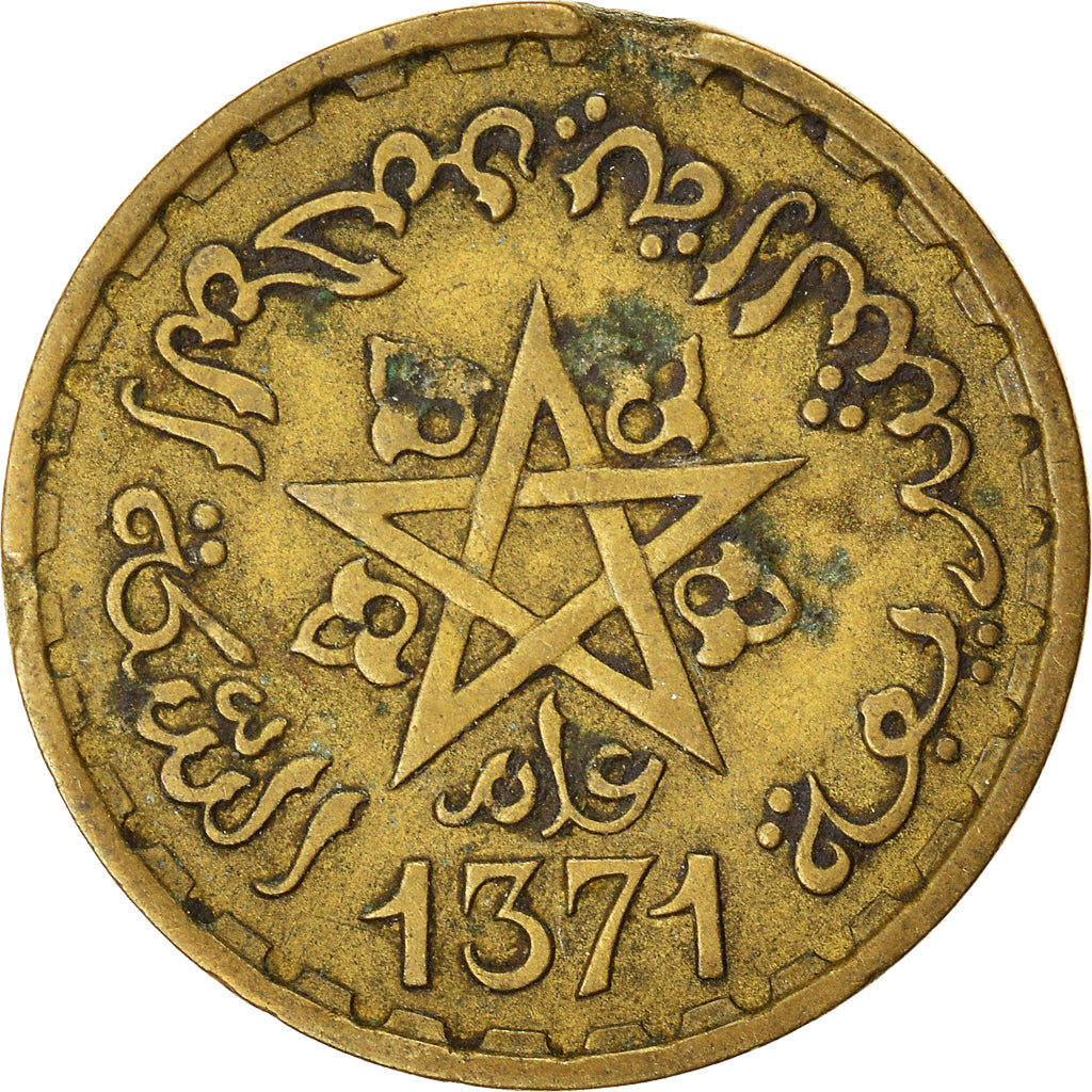 Monnaie, Maroc, 20 Francs, 1371