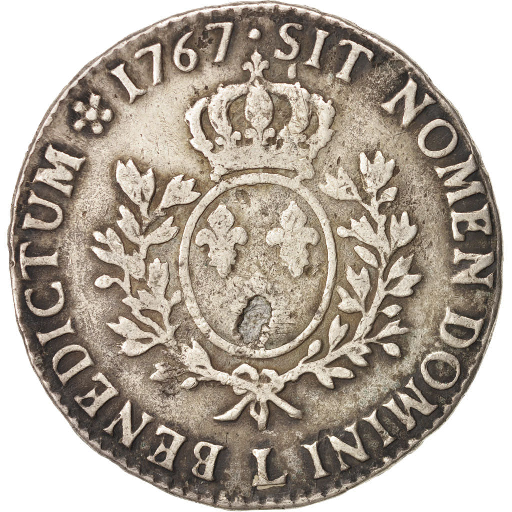 Münze, Frankreich, Louis XV, Écu au bandeau, Ecu, 1767, Bayonne, SGE+, Silber