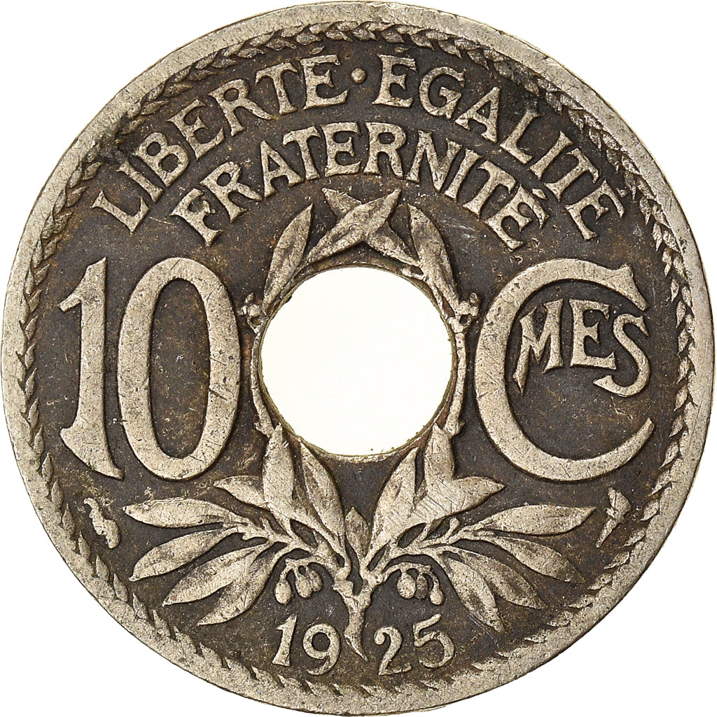 Munten, Frankrijk, 10 Centimes, 1925