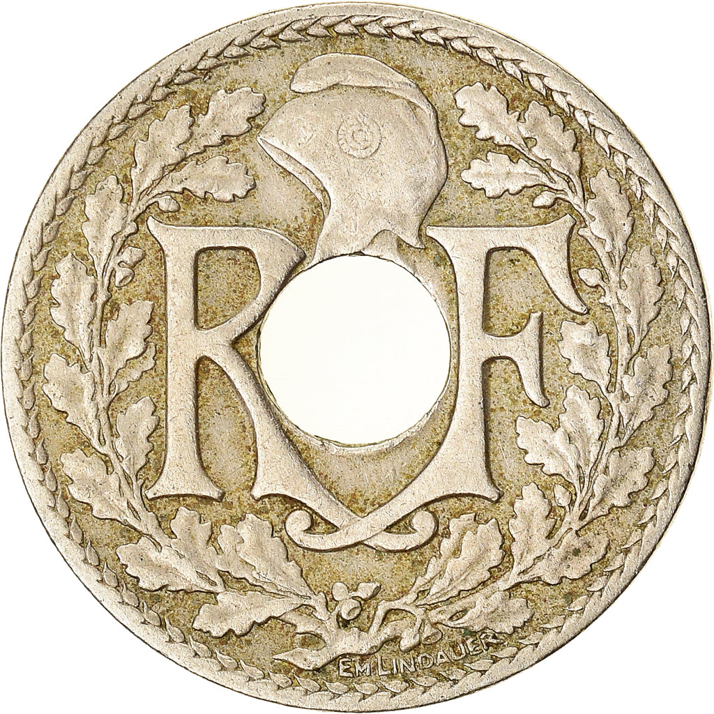 Moeda, França, 10 Centimes, 1918