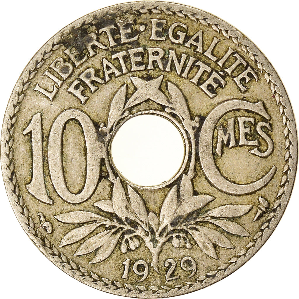 Munten, Frankrijk, 10 Centimes, 1929