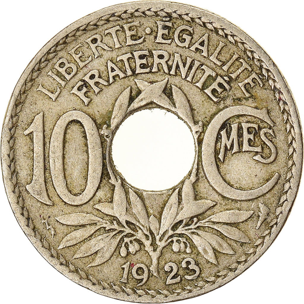 Munten, Frankrijk, 10 Centimes, 1923