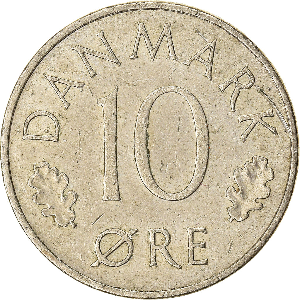 Coin, Denmark, 10 Öre, 1974