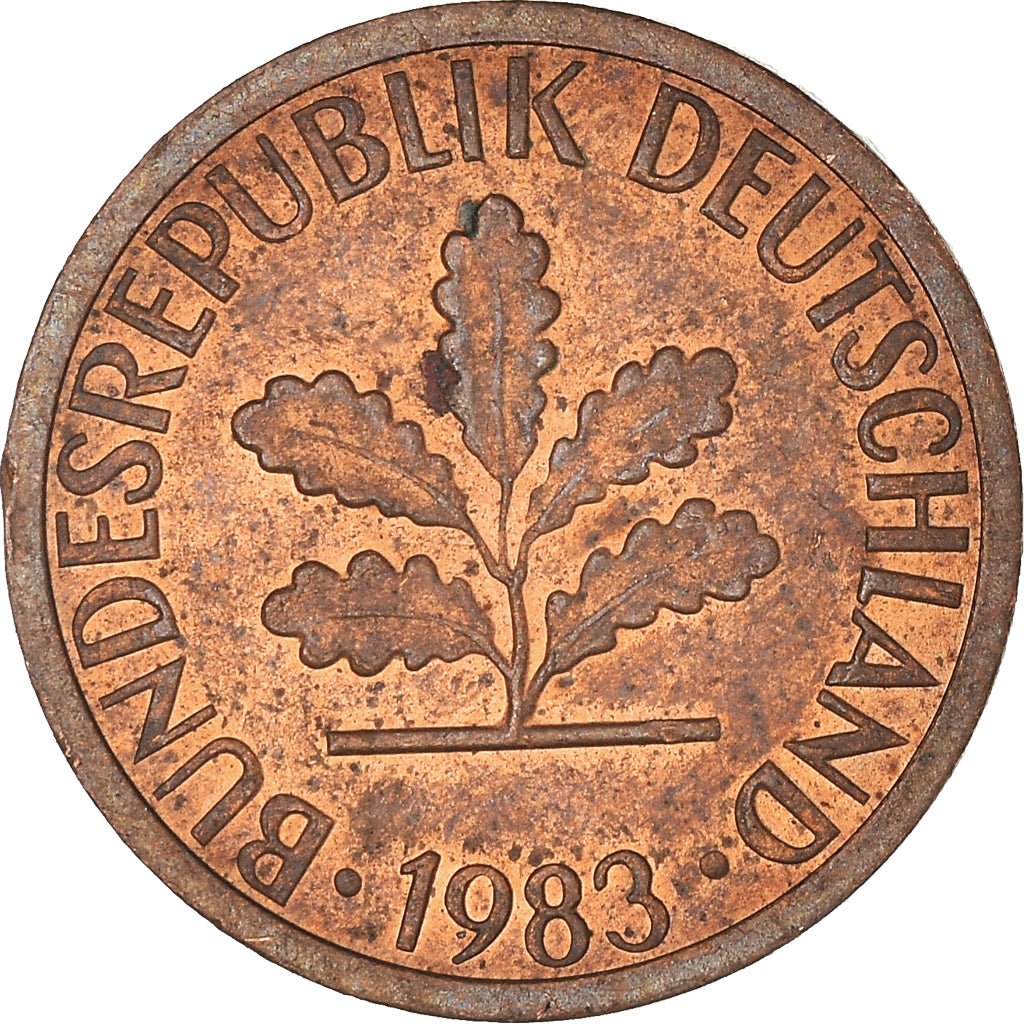 Monnaie, République fédérale allemande, Pfennig, 1983