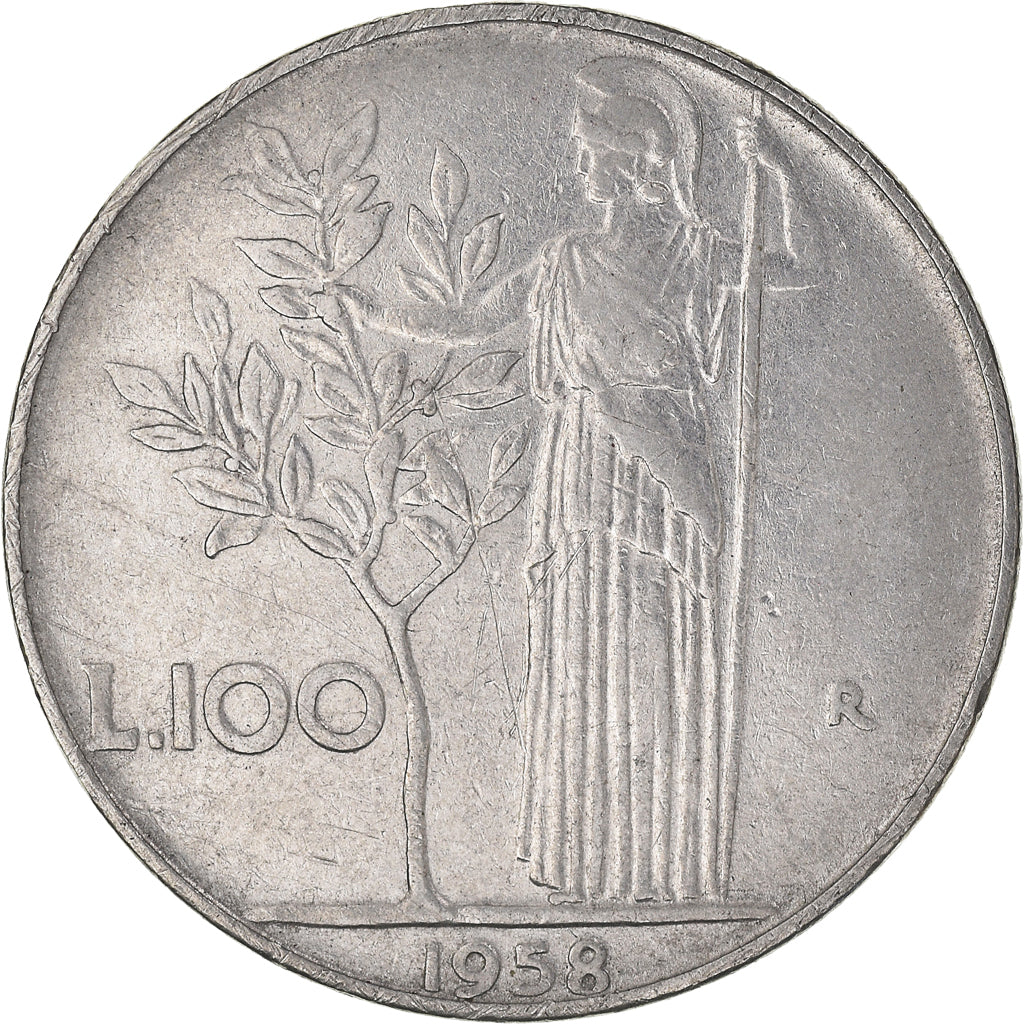 Monnaie, Italie, 100 Lire, 1958