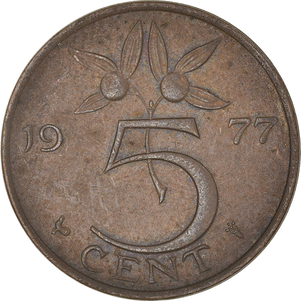 Münze, Niederlande, 5 Cents, 1977