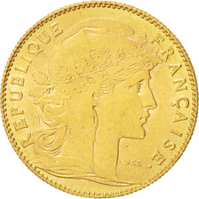 France, Marianne, 10 Francs, 1900, Paris, AU(55-58), Gold, KM:846, Gadoury:1017