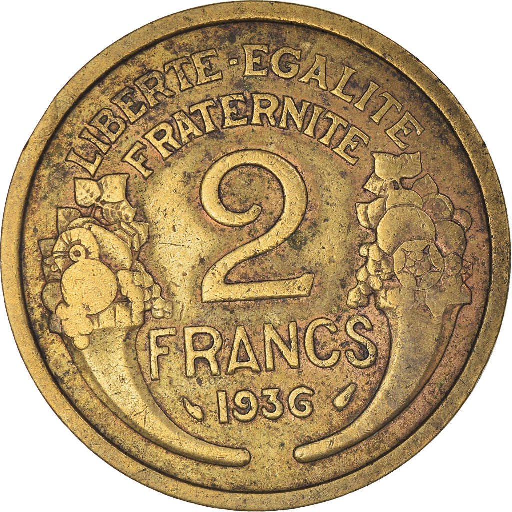 Moneta, Francia, 2 Francs, 1936