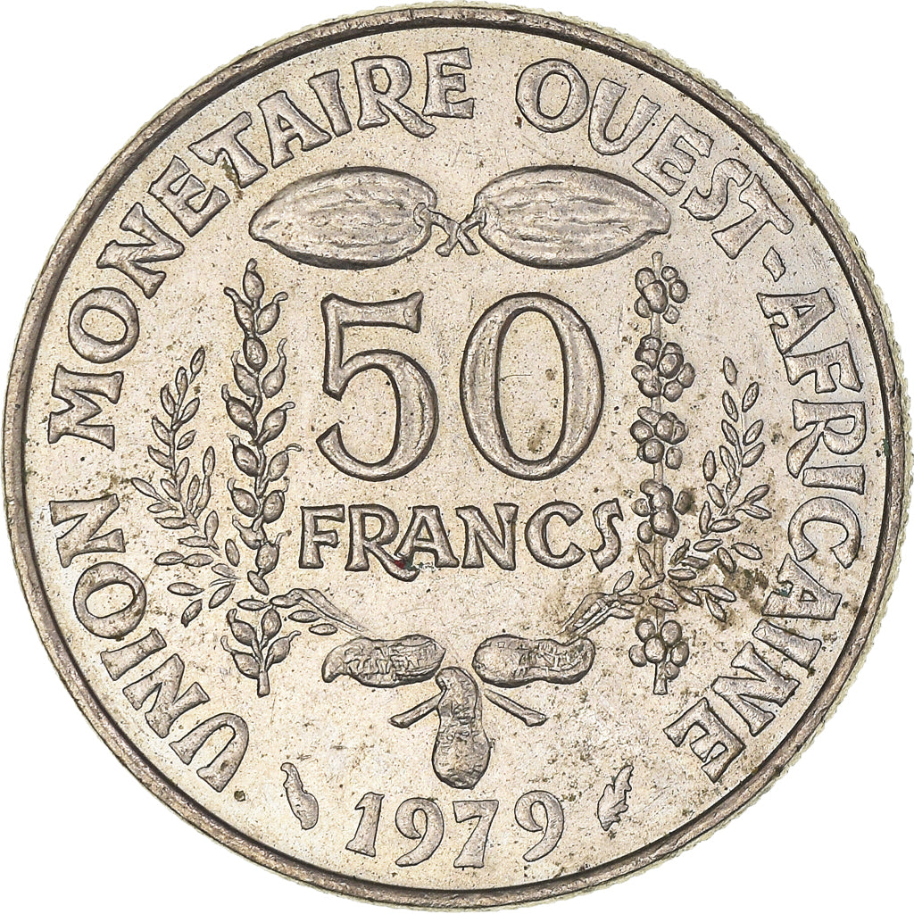 Moneta, Kraje Afryki Zachodniej, 50 Francs, 1979