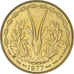 Münze, West African States, 5 Francs, 1977