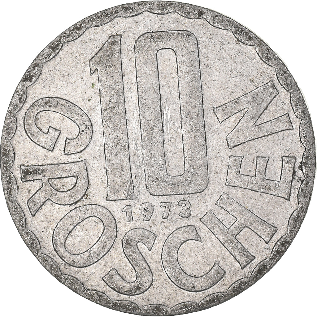 Monnaie, Autriche, 10 Groschen, 1973