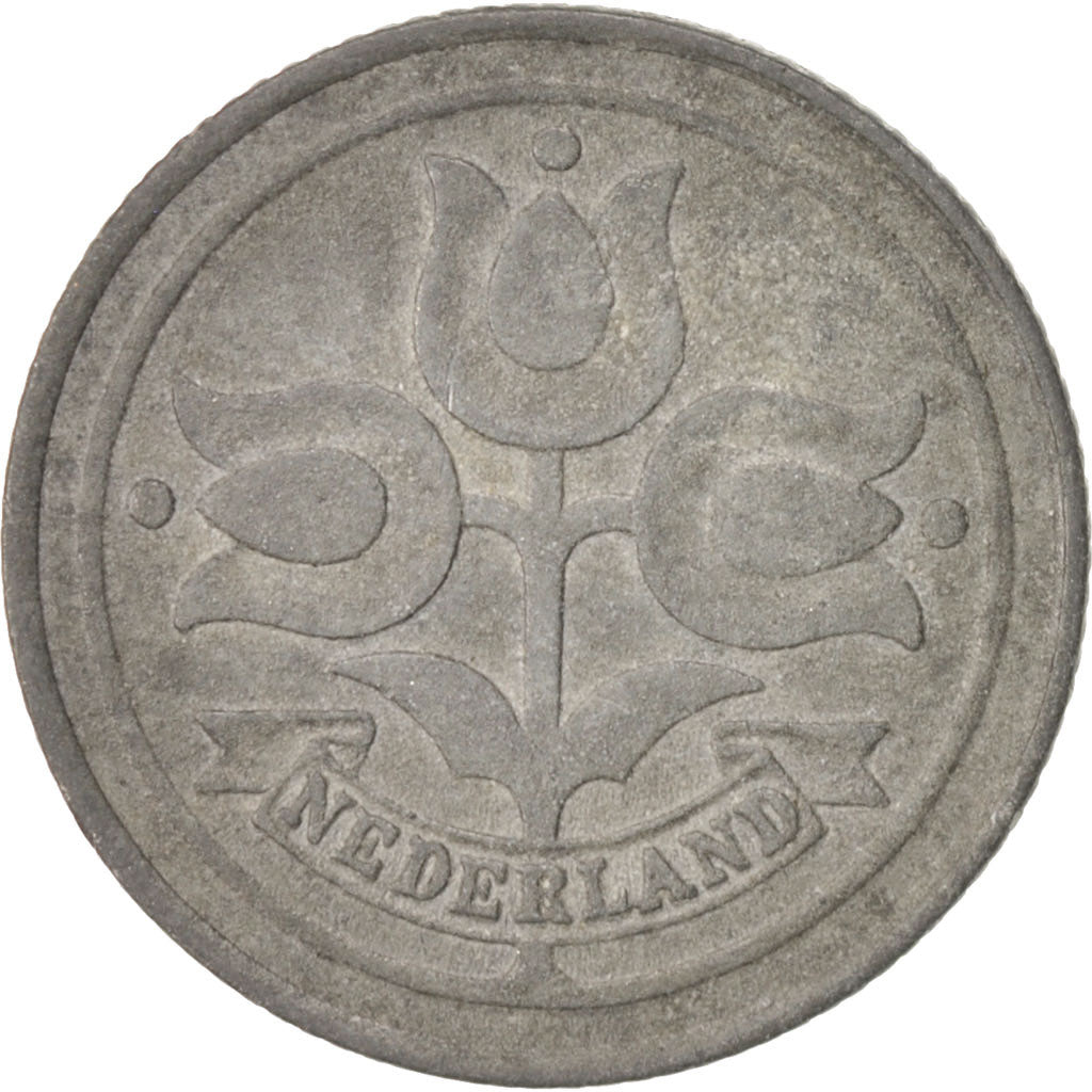 Coin, Netherlands, Wilhelmina I, 10 Cents, 1942, EF(40-45), Zinc, KM:173