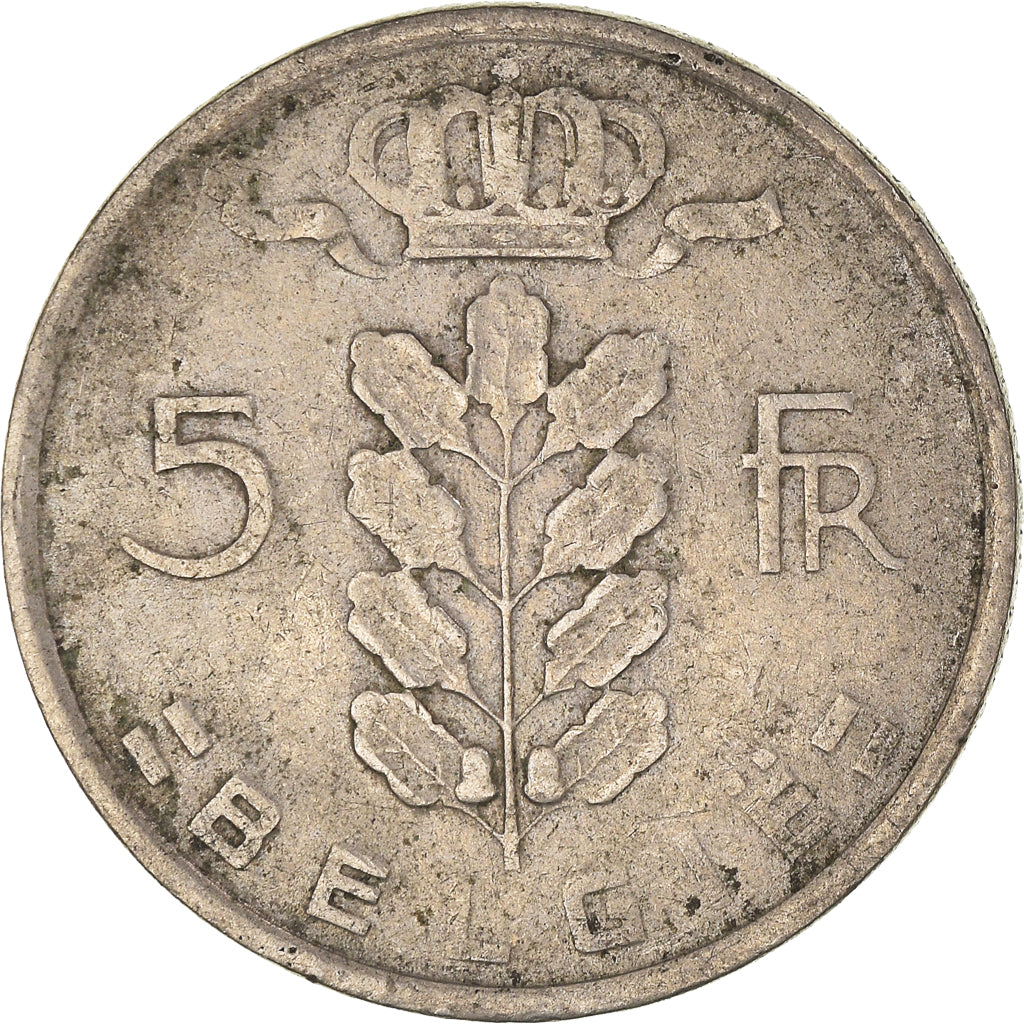 Moneta, Belgio, 5 Francs, 5 Frank, 1948