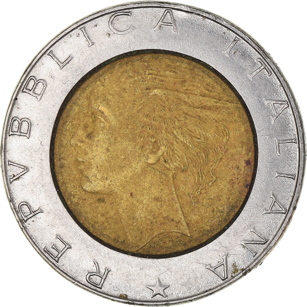 Munten, Italië, 500 Lire, 1990