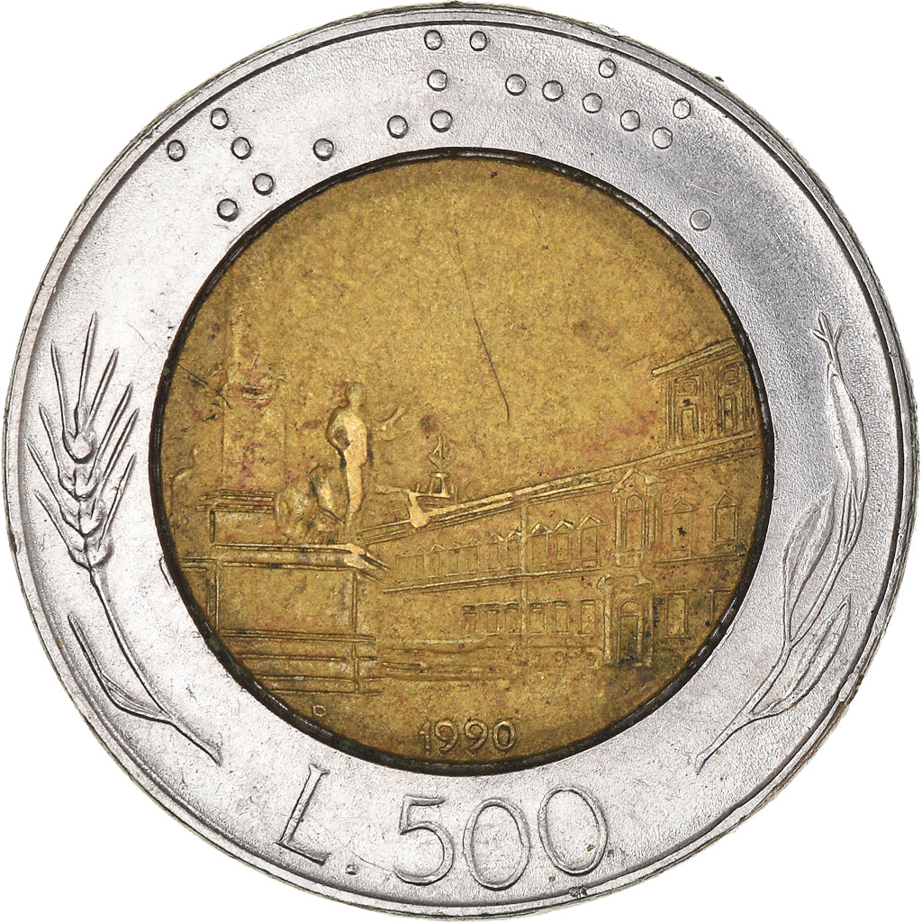 Munten, Italië, 500 Lire, 1990