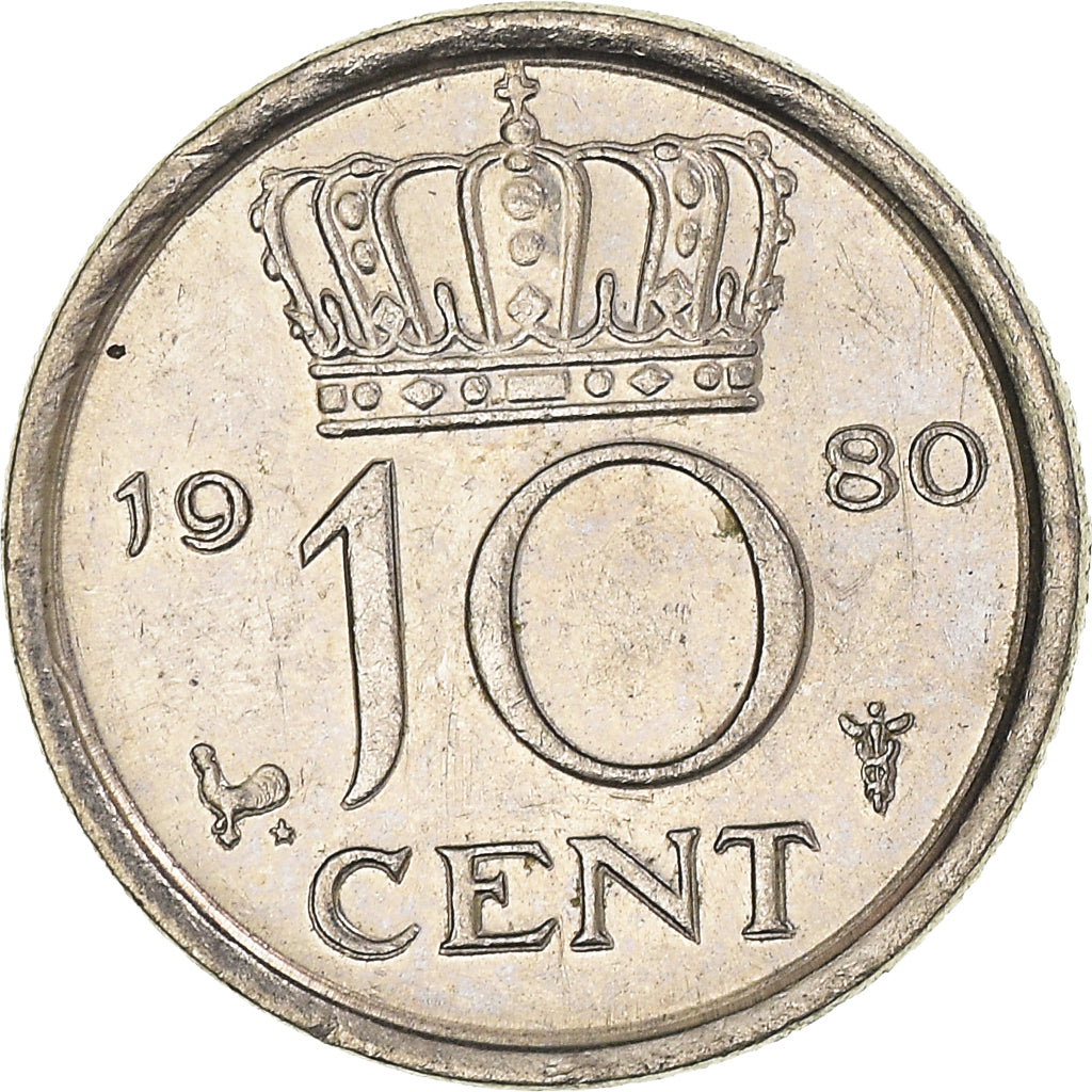 Moneta, Holandia, 10 Cents, 1980