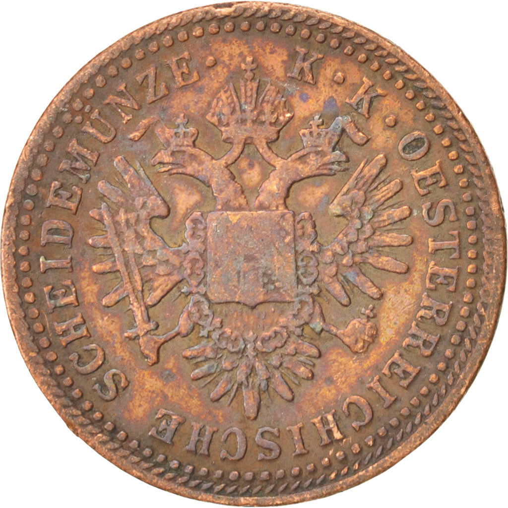Austria, Franz Joseph I, Kreuzer, 1851, VF(30-35), Copper, KM:2185